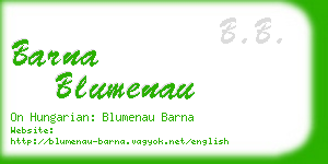 barna blumenau business card